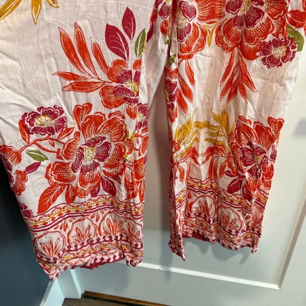 Floral Wide Leg Pants - New Size Medium